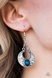Paparazzi "Anasazi Sands" Blue Earrings Paparazzi Jewelry