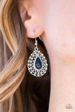 Paparazzi "Court Chic" Blue Earrings Paparazzi Jewelry