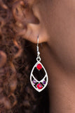 Paparazzi "Superior Sparkle" Red Earrings Paparazzi Jewelry