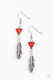 Paparazzi "Give It A NEST!" Red Earrings Paparazzi Jewelry