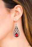 Paparazzi "Chic Contessa" Red Earrings Paparazzi Jewelry