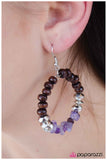 Paparazzi "Twinkling Tranquility - Purple" earring Paparazzi Jewelry