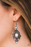 Paparazzi "CROWN Control" Silver Earrings Paparazzi Jewelry