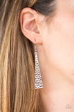 Paparazzi "Wild WIldcat" Silver Earrings Paparazzi Jewelry