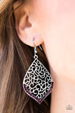 Paparazzi "Where I Want To BEAM" Purple Earrings Paparazzi Jewelry