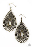 Paparazzi "Storm Surge" Brass Earrings Paparazzi Jewelry