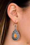 Paparazzi "Desert Storm" Orange Earrings Paparazzi Jewelry
