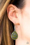 Paparazzi "Storming Shimmer" Green Earrings Paparazzi Jewelry