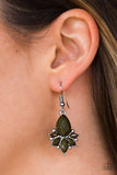 Paparazzi VINTAGE VAULT "Glam Up" Green Earrings Paparazzi Jewelry