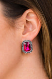 Paparazzi "Strike a Post" Pink Post Earrings Paparazzi Jewelry