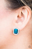 Paparazzi "Bride Squad" Blue Post Earrings Paparazzi Jewelry