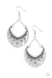 Paparazzi "Jungle Legend" Silver Etched Tribal Look Earrings Paparazzi Jewelry