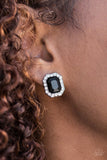 Paparazzi "Bride Squad" Black Post Earrings Paparazzi Jewelry