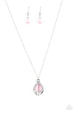 Paparazzi "Cherished Treasure" Pink Necklace & Earring Set Paparazzi Jewelry