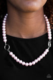 Paparazzi "Romance Is In The Air" Pink Necklace & Earring Set Paparazzi Jewelry