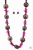 Paparazzi "Tropical Tango" Pink Necklace & Earring Set Paparazzi Jewelry