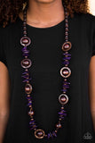 Paparazzi "Tropical Tango" Purple Necklace & Earring Set Paparazzi Jewelry