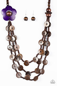 Paparazzi "Honolulu Hula" Purple Necklace & Earring Set Paparazzi Jewelry