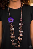 Paparazzi "Honolulu Hula" Purple Necklace & Earring Set Paparazzi Jewelry