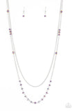 Paparazzi "Rich With Glitz" Purple Necklace & Earring Set Paparazzi Jewelry
