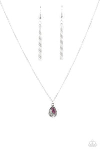 Paparazzi "Drop and Shimmer" Purple Necklace & Earring Set Paparazzi Jewelry