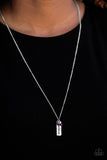 Paparazzi "Don't Stop Believing" Purple Necklace & Earring Set Paparazzi Jewelry
