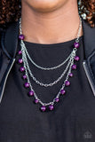 Paparazzi "You The GLAM!" Purple Necklace & Earring Set Paparazzi Jewelry