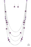 Paparazzi "Classical Refinement" Purple Necklace & Earring Set Paparazzi Jewelry