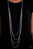 Paparazzi "Classical Refinement" Purple Necklace & Earring Set Paparazzi Jewelry