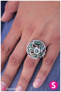 Paparazzi "Do Not Leaf It to Chance" Green Ring Paparazzi Jewelry