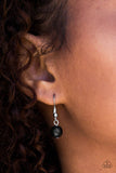 Paparazzi "Flintstone Flirt" Black Necklace & Earring Set Paparazzi Jewelry
