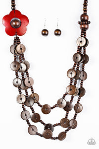 Paparazzi "Honolulu Hula" Red Necklace & Earring Set Paparazzi Jewelry