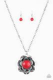 Paparazzi "Country Retro" Red Necklace & Earring Set Paparazzi Jewelry