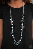 Paparazzi "Wolf Creek" Blue Necklace & Earring Set Paparazzi Jewelry