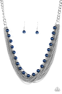 Paparazzi "Fierce Fashion" Blue Necklace & Earring Set Paparazzi Jewelry