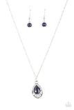Paparazzi "Cherished Treasure" Blue Necklace & Earring Set Paparazzi Jewelry