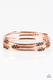 Paparazzi "Glitter Is My Basic" Copper Bracelet Paparazzi Jewelry
