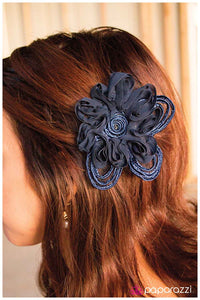 Paparazzi "Laying Low - Blue" hair clip Paparazzi Jewelry