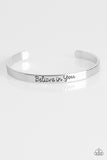 Paparazzi "Always Believe" Silver Bracelet Paparazzi Jewelry