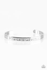 Paparazzi "She is A Dreamer" Silver Engraved Cuff Bracelet Paparazzi Jewelry