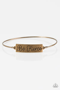 Paparazzi "Be Fierce" Copper Bracelet Paparazzi Jewelry