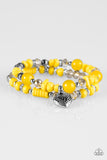 Paparazzi "Writing My Own Love Story" Yellow Bracelet Paparazzi Jewelry