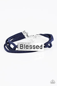 Paparazzi "Feeling Blessed" Blue Bracelet Paparazzi Jewelry