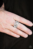 Paparazzi "Flirting With Sparkle" Silver Ring Paparazzi Jewelry