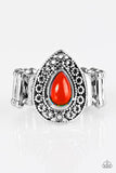 Paparazzi VINTAGE VAULT "HUE Me In" Red Ring Paparazzi Jewelry