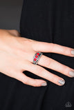 Paparazzi "Color Me EMPRESSed!" Red Ring Paparazzi Jewelry