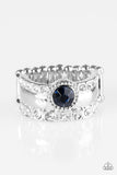 Paparazzi "Crown Achievement" Blue Ring Paparazzi Jewelry