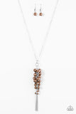 Paparazzi "Bossy and I Know It" Brown Necklace & Earring Set Paparazzi Jewelry