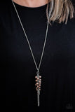 Paparazzi "Bossy and I Know It" Brown Necklace & Earring Set Paparazzi Jewelry