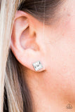 Paparazzi "Princess Perfection" White Post Earrings Paparazzi Jewelry